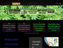 Tablet Screenshot of marijuanacannabisnews.com